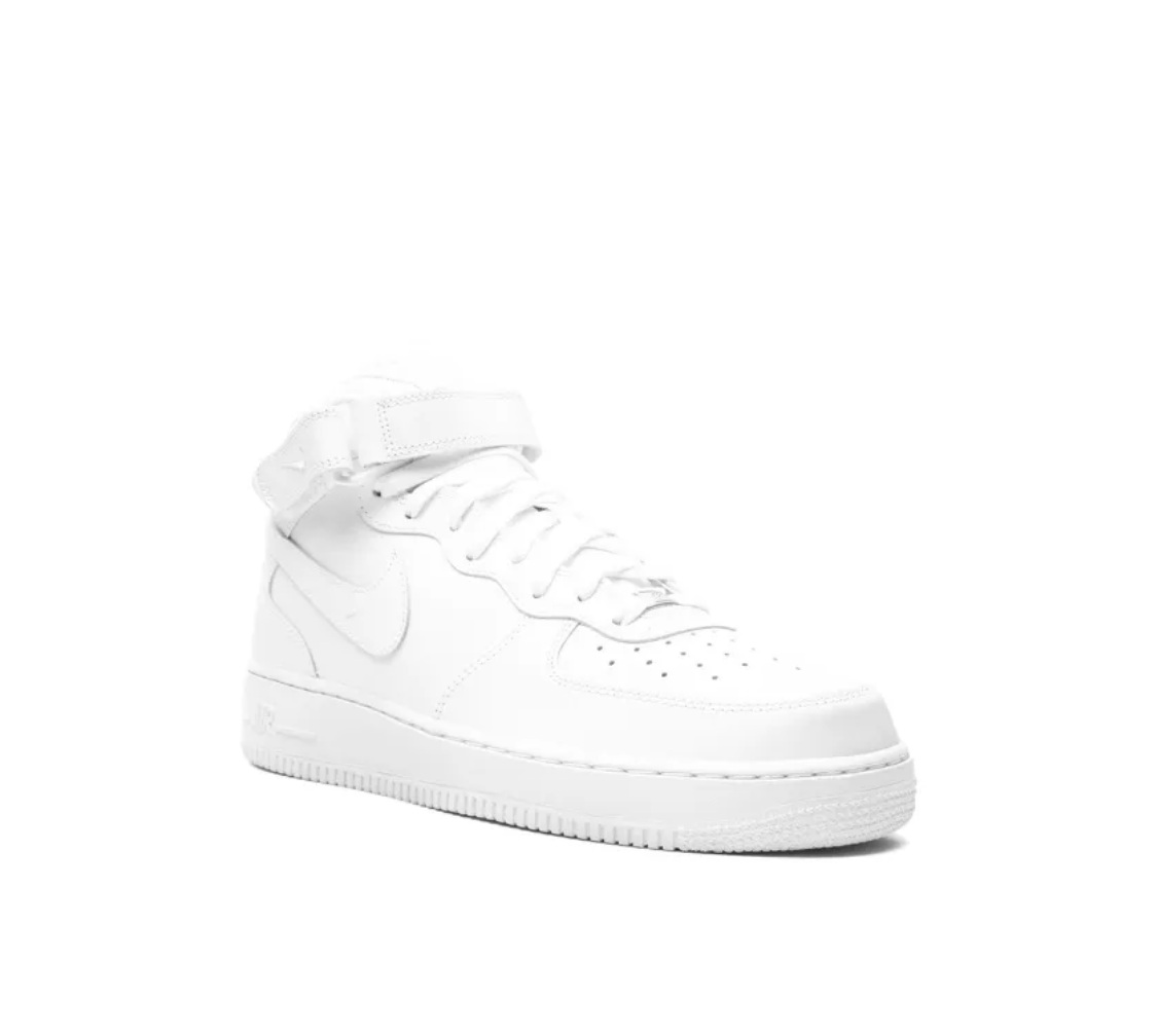 Nike Air Force 1 Mid '07 "Triple White" sneakers
