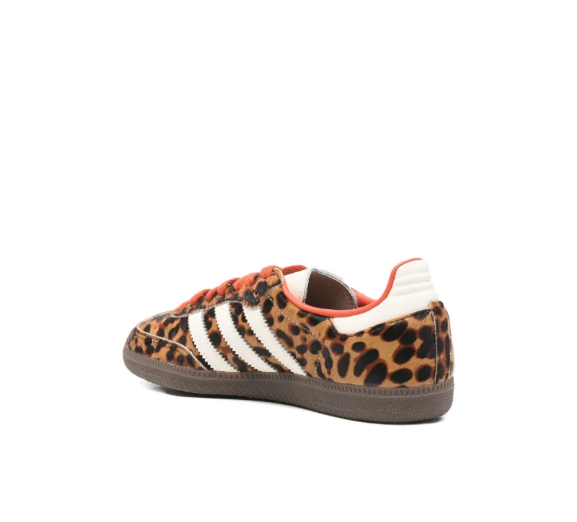 adidas Samba OG animal-print striped trainers